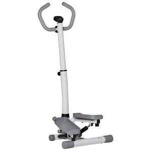 Stepper Machine Full Body Exercise Adjustable Handlebar and LCD Monitor Display