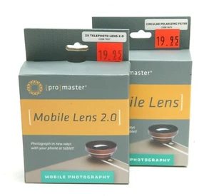 Promaster For iPad & iPhone: 2x Telephoto Lens & Circular Polarizing Filter. New - Photo 1 sur 1