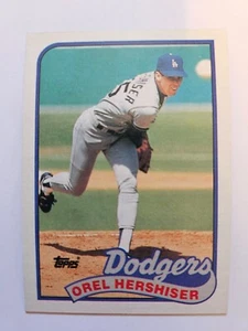 Topps Orel Hershiser 1989 #550 casi nuevo - Imagen 1 de 1