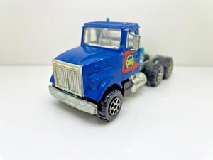 MAJORETTE TRATTORE STRADALE FRANCIA 1:60 BLU ARGENTO VINTAGE 46 - Foto 1 di 8