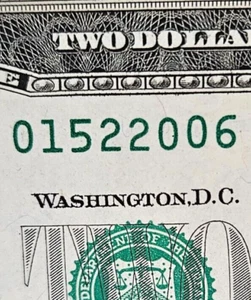 $2 Birthday Note Two Dollar Bill 01522006 February 15 2006 Uncirculated - Picture 1 of 2