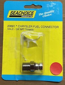 SeaChoice Chrysler Fuel Connector - Male with 1/4" NPT Threads 20691