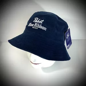 SOMBRERO CUBO CINTA AZUL PABST pana azul marino azul PBR pescador gorra cerveza hombre/mujer - Imagen 1 de 5