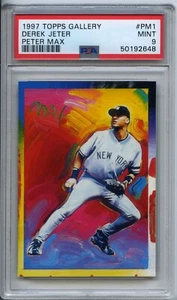 1997 Derek Jeter Peter Max Topps Gallery PM1 Mint 9 Serigraph - Picture 1 of 2