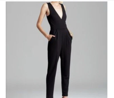 NWT French Connection Marie V-Neck Jumpsuit in Utility Navy Size 4US $228 - Image 1 of 4