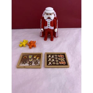 Christmas Cookies & Santa Claus Figure w Cape w 2 Teddy Bears Playmobil Pieces - Picture 1 of 6