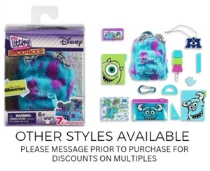 Real Littles Mini Backpack Disney Monsters Inc Sully Pixar 7 Surprises Series 2 - Picture 1 of 22
