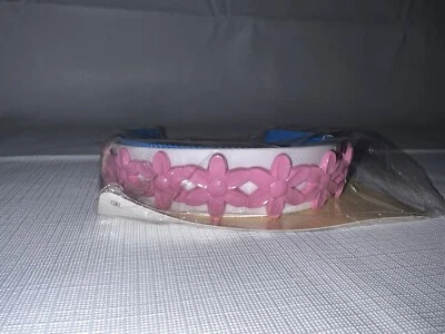 De colección 1982 Goody 3 Niñas Rosa Floral Blanco Azul Diademas Dos Filas Dientes de Agarre Foto 1 de 4