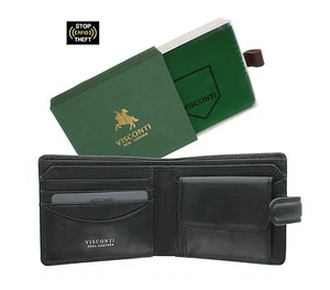 Visconti Tuscany Collection RICCARDO Leather Wallet With RFID Protection TSC47 - Picture 1 of 14