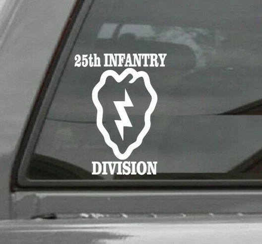 Calcomanía de vinilo para ventana del ejército de Estados Unidos 25ª División de Infantería Foto 1 de 1