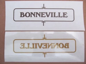 60-3722 GOLD SIDE COVER PANEL BADGE TRANSFER for TRIUMPH T120 BONNEVILLE PAIR * - Picture 1 of 1