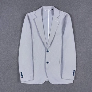 Vineyard Vines Blazer Herren 38R Seersucker gestreift leicht unstrukturiert OTG - Bild 1 von 13