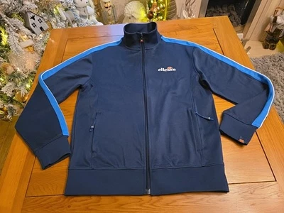 Sudadera estilo vintage Ellesse fanático del fútbol con cremallera talla M Foto 1 de 4