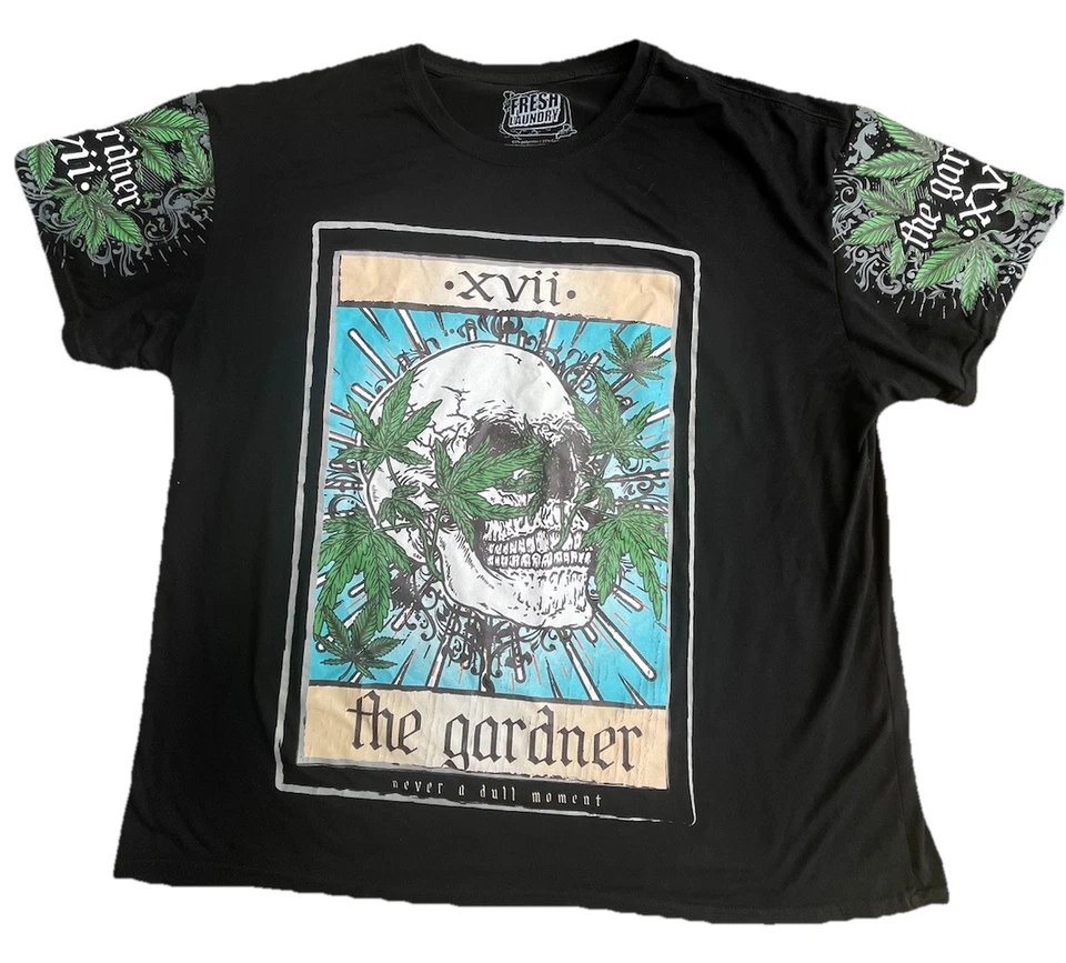 Camiseta Fresh Laundry The Gardner 3XL Streetwear Stoner de 2 caras Foto 1 de 4