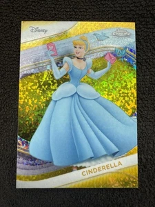 2025 TOPPS CHROME DISNEY CINDERELLA YELLOW MINI DIAMONDS PARALLEL - Picture 1 of 2