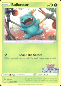 Bulbasaur Illustration Contest 2022 SWSH303 Sword & Shield Promo - Picture 1 of 2