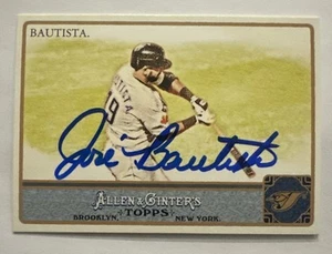 Jose Bautista Signed Autographed 2011 Topps Allen & Ginter Baseball Card Auto - Picture 1 of 2