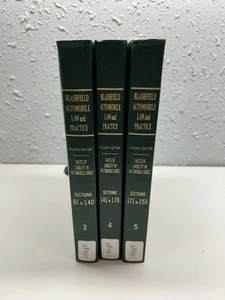 Blashfeild Law and Practice volumes 3,4, and 5 Facts of Liability in Automobiles - Picture 1 of 4