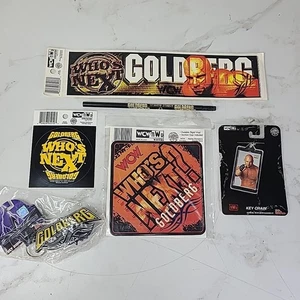 Goldberg WCW Lot Stickers Keychain Key Ring Pencil Suction Sign WWE Wrestling - Picture 1 of 13