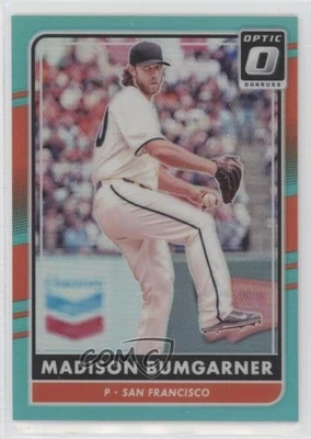 2016 Panini Donruss Optic Aqua /299 Madison Bumgarner #150 - Image 1 of 2
