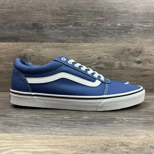 Vans Ward Men's Blue White Canvas Low-Top Sneakers Size 11 US Sneakers Lace up - Picture 1 of 10