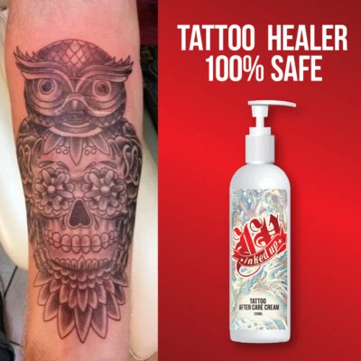 INKED UP TATTOO AFTER CARE CREAM – HELP RECOVERY OF TATTOO SEALS TATTS BETTER