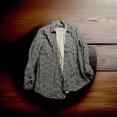 Apt 9 Men’s Button Up Blue Floral Long Sleeve Shirt - Image 1 of 4