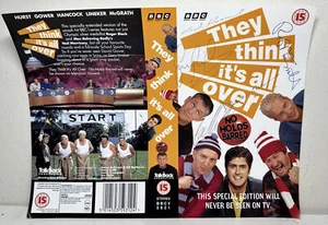 THEY THINK ITS ALL OVER VHS VIDEO SIGNIERT COVER LINEKER GOWER HANCOCK HURST - Bild 1 von 2