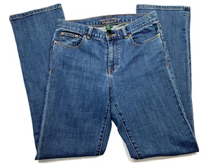 Lauren Jeans Co Boot Cut Size 4 Blue Denim Stretch Medium Wash Ralph Lauren - Picture 1 of 12