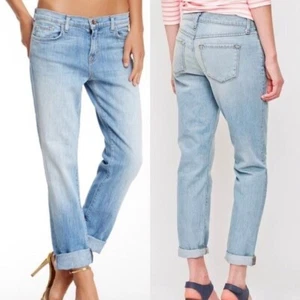 J Brand Aidan Slouchy Boyfriend Denim Jeans Size 30 Light Wash 100% Cotton - Picture 1 of 23