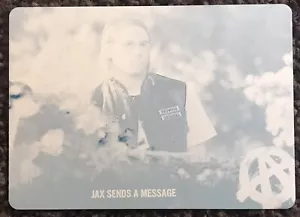 SONS OF ANARCHY SEASONS 1-3 TRADING CARD PRINTING PLATE JAX RARE #30 Base Set - Picture 1 of 2