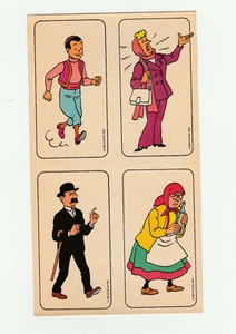 Herge Tintin Feuillet 4 Autocollants 1973 Lac Requins 2 - Imagen 1 de 1