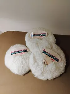 IRONSTONE YARNS Lot of 3 Brushed Mohair Blend Yarn Vintage off white 189yds each - Picture 1 of 2
