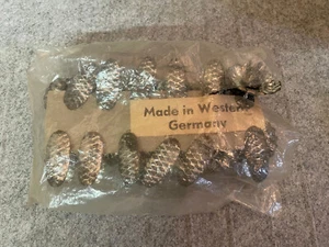 Vintage Silver Metal Pinecone Clip Christmas Tree Candle Holders Set of 12 W. Ge - Picture 1 of 3