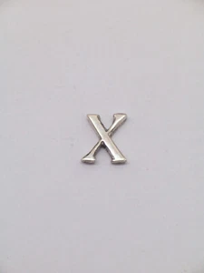Spilla da giacca con iniziale - X - in ARGENTO 925 - Pins - lettera - alfabeto - - Picture 1 of 3
