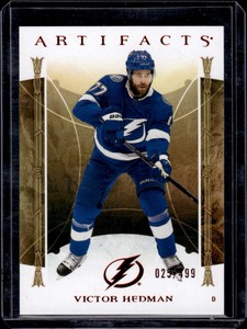 2022 Artifacts Hockey #114 Victor Hedman Ruby Parallel /499 Near mint or better