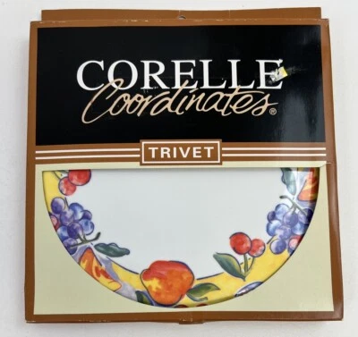 CORELLE FRUIT BASKET 8" MELAMINE TRIVET / HOT PLATE - Image 1 of 3