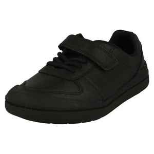Boys Clarks Smart School Shoes Rock Verve K - Picture 1 of 10