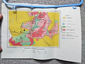 1913 Antique Geological Map of Emerald Mine, Buckingham, Quebec - Canada - Picture 1 of 1