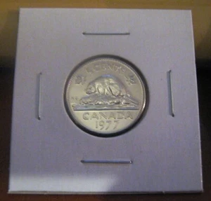 Canada 1977 Specimen 5 Cents Beaver Nickel Five Cent Coin - Picture 1 of 2