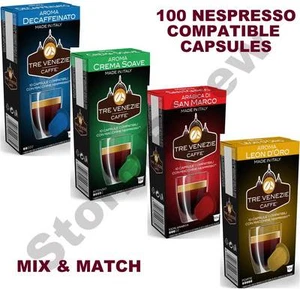 100 NESPRESSO COMPATIBLE COFFEE PODS CAPSULES. 50% SAVINGS vs. ORIGINALS - Picture 1 of 7