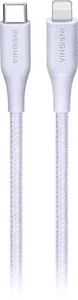Insignia 5'ft PURPLE Charge Sync Cable iPhone 12 Lightning - USB-C MFi-Certified - Picture 1 of 3