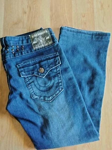 True Religion Damen Distressed Jeans mit Nieten Größe 31 - Bild 1 von 15