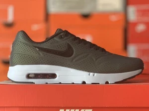 DS NIKE AIR MAX 1 ULTRA MOIRE QS IRIDESCENT 2015 MEN SZ 9 WHITE BLACK 777428-200 - Picture 1 of 12