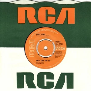 Perry Como - And I Love You So (7" Single 1973) VG+ - Picture 1 of 2