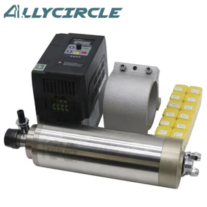 Mandrino raffreddato ad acqua 2,2 kw + 2,2 kw vfd + morsetto mandrino 80 mm + 12 pz er20 Chuck - Foto 1 di 8