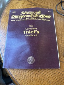 Advanced Dungeons & Dragons 2e The Complete Thief's Handbook 2nd Edition TSR