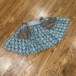 Matilda Jane Modern Art Gabby Twirl Skirt 12 Girls Mixed Bottle Plaid Circle Kid - Picture 1 of 9