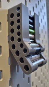 Batteriespender(AA und AAA) für Ikea Skadis & Uppspel Lochplatte - Bild 1 von 4