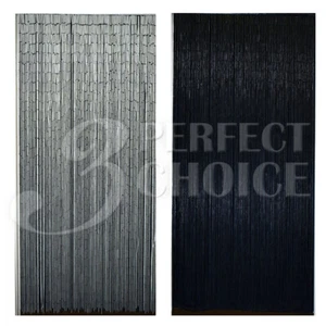 Bambus Perlen Handarbeit Vorhang Perlen Fenster Tür Raumteiler weiß oder schwarz - Bild 1 von 5